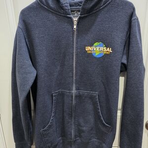 Men's Blue Zip Up Sweater